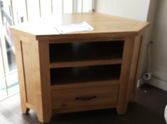 Oak Corner tv unit - Click for more details