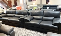BRUN 3 seater and 2 seater dark grey £2999 (SWANSEA SUPERSTORE) - Click for more details