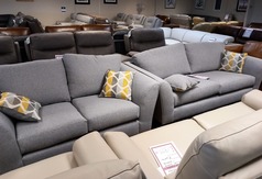 HILTON 3 SEATER AND 2 SEATER GREY £799 (SWANSEA  SUPERSTORE) - Click for more details