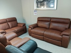 FRANSESCA 3 seater and 2 seater tan £1999 ( SWANSEA  SUPERSTORE) - Click for more details