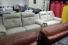 EMILY 3 seater and 2 seater stone hide £1799 (SWANSEA  SUPERSTORE) - Click for more details