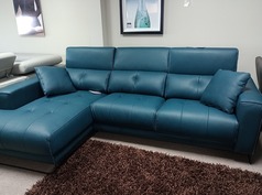 ELISE CHAISE SOFA  AQUA £1499 (SWANSEA  SUPERSTORE) - Click for more details