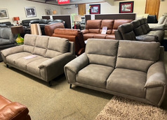 KUKA 3 SEATER AND 2 SEATER GREY £999 (SWANSEA SUPERSTORE) - Click for more details