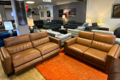 LATINA 3 SEATER ELECTRIC RECLINER AND 2 SEATER TAN £2999 (SWANSEA  SUPERSTORE) - Click for more details