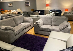 FLYNN  3 SEATER AND 2 SEATER GREY £999 (SWANSEA SUPERSTORE) - Click for more details