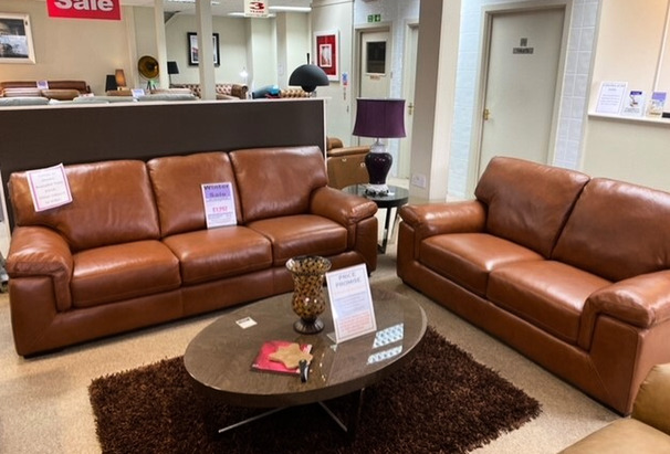CALAIS 3 SEATER AND 2 SEATER TAN £1899 (SWANSEA SUPERSTORE)