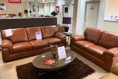 CALAIS 3 SEATER AND 2 SEATER TAN £1899 (SWANSEA SUPERSTORE) - Click for more details