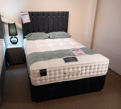 QUINTESSENTIAL double bed, base and headboard £499 (SWANSEA BED STORE) - Click for more details