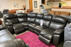 BARCELONA  ELECTRIC RECLINER CORNER SUITE £1999 (SWANSEA SUPERSTORE) - Click for more details