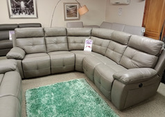 SIERRA ELECTRIC RECLINER CORNER SUITE GREY £1499 (SWANSEA SUPERSTORE) - Click for more details