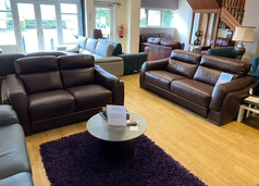BRINDISI 3 SEATER AND 2 SEATER BROWN £1999 (SWANSEA SUPERSTORE) - Click for more details