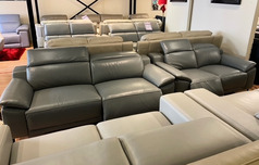 PREMIER ELECTRIC RECLINER 3 SEATER AND 2 SEATER GREY  £1999 (SWANSEA SUPERSTORE) - Click for more details