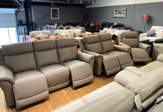 NEWCASTLE ELECTRIC RECLINER 3 SEATER , 2 SEATER  AND POWER CHAIR STONE £2999 (SWANSEA SUPERSTORE) - Click for more details