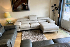 CARMEN CHAISE SOFA CREAM £1999 (SWANSEA SUPERSTORE) - Click for more details