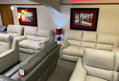 CLIFTON LARGE 3 SEATER , 2 SEATER AND POWER CHAIR CREAM £2999 (SWANSEA SUPERSTORE) - Click for more details