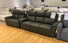VIDA ELECTRIC RECLINER 3 SEATER AND 2 SEATER DARK GREY £999 (SWANSEA SUPERSTORE) - Click for more details