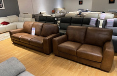 PORTO 3 SEATER AND 2 SEATER TAN £1499 (SWANSEA SUPSERSTORE) - Click for more details