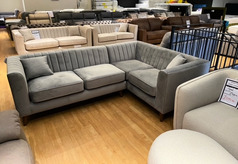 TIFFANY CORNER SUITE GREY £699 (SWANSEA SUPERSTORE) - Click for more details