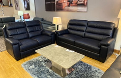 LUXEMBOURG 3 SEATER AND 2 SEATER NAVY £1699 (SWANSEA SUPERSTORE) - Click for more details