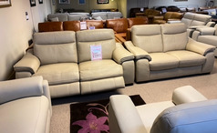 MARSEILLE ELECTRIC RECLINER 3 SEATER AND STATIC 2 SEATER BEIGE £1999 (SWANSEA SUPERSTORE) - Click for more details