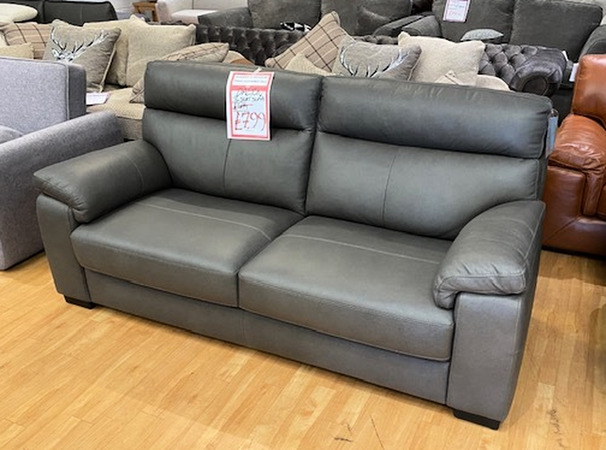 DALTON 3 SEATER SOFA GREY £799 (SWANSEA SUPERSTORE)