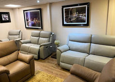 BRISBANE ELECTRIC RECLINER 3 SEATER, 2 SEATER AND CHAIR GREY £2699 (SWANSEA SUPERSTORE) - Click for more details