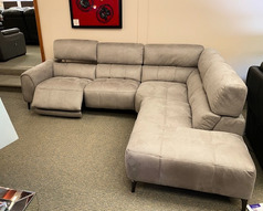 DIJON ELECTRIC RECLINER CORNER SUITE GREY £1999 (SWANSEA SUPERSTORE) - Click for more details