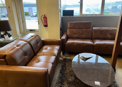 BARBERA 3 SEATER AND 2 SEATER TAN £1999 (SWANSEA SUPERSTORE) - Click for more details