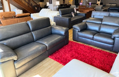 LEON 3 SEATER AND 2 SEATER DARK GREY £1499 (SWANSEA SUPERSTORE) - Click for more details