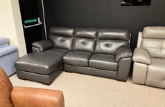 MONTEREY CHAISE SOFA  CHARCOAL GREY £999 (SWANSEA SUPERTSORE) - Click for more details