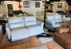 LANDBOND ELECTRIC RELCINER 3 SEATER AND 2 SEATER LIGHT GREY £1499  ( SWANSEA SUPSERSORE) - Click for more details