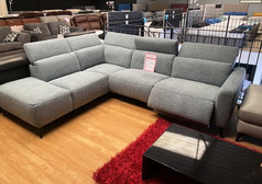 ALBANY ELECTRIC RECLINER CORNER SUITE GREY £1399 (SWANSEA SUPERSTORE) - Click for more details