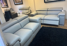 TANCREDI SORRENTO ELECTRIC RECLINER 3 SEATER AND 2 SEATER GREY £3499 (SWANSEA SUPERSTORE) - Click for more details