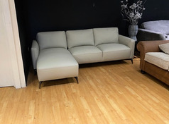 GUSTAV CHAISE SOFA LIGHT GREY £1399 (SWANSEA SUPERSTORE) - Click for more details