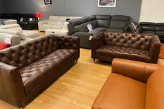 SOFIA 3 SEATER AND 2 SEATER BROWN VINTAGE £1999 (SWANSEA SUPERSTORE) - Click for more details