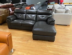MONTEREY CHAISE SOFA DARK GREY £1199 (SWANSEA SUPERSTORE) - Click for more details
