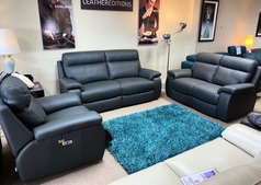 PISA 3 SEATER, 2 SEATER AND ELECTRIC RECLINER CHAIR GREY £3999 (SWANSEA  SUPERSTORE) - Click for more details