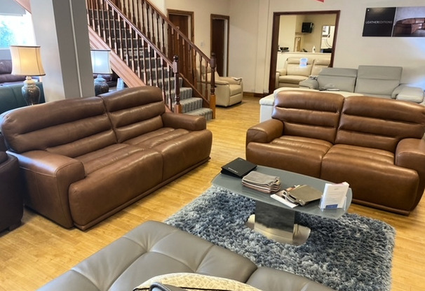 MITO 3 SEATER AND 2 SEATER TAN £1899 (SWANSEA SUPERSTORE