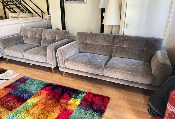 CADIZ 3 SEATER AND 2 SEATER TAUPE £1149 (SWANSEA SUPERSTORE)