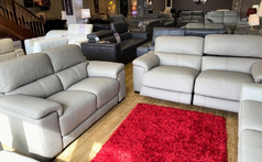 BRIVE ELECTRIC RECLINER 3 SEATER AND STATIC 2 SEATER TAUPE £2799 (SWANSEA SUPERSTORE) - Click for more details