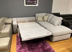 BENHEIM SOFA BED CORNER SUITE GREY £999 (SWANSEA SUPERSTORE) - Click for more details