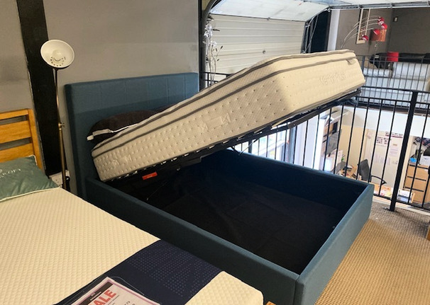 HOSCAR DOUBLE OTTOMAN BED FRAME JADE £249 (SWANSEA SUPERTSORE)