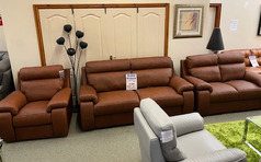 FRANSESCA 3 SEATER- 2 SEATER- POWER CHAIR RUM  £3499 (SWANSEA SUPERSTORE) - Click for more details