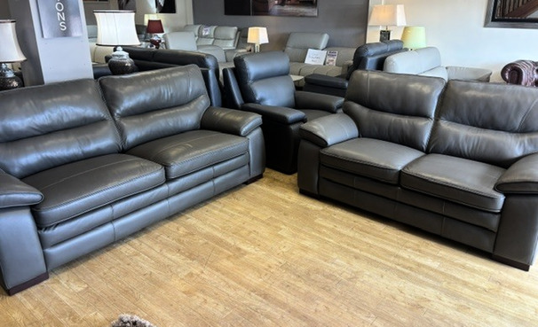 MELBOURNE 3 SEATER  AND 2 SEATER DARK GREY £2199 (SWANSEA SUPERSTORE)