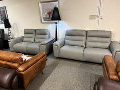 PRATO 3 SEATER AND 2 SEATER MID GREY £2499 (SWANSEA SUPERSTORE) - Click for more details